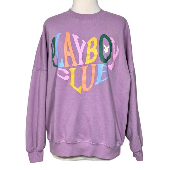 Playboy Sweaters - Playboy x PacSun XS oversized purple lavender crew sweater
